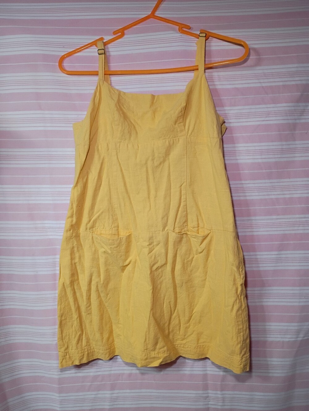 Urban Outfitters Yellow Mini Sundress with Pockets